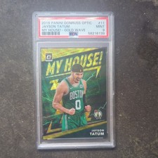 2019 Donruss Optic My House Gold Wave Jayson Tatum #11 PSA 9 Mint