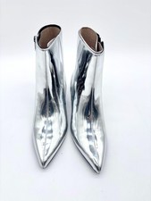 Marc Fisher Women's Gismo Bootie In Silver Metallic Size 6.5M