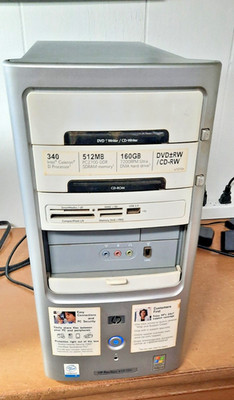 HP Pavilion a1010n Computer Celeron, 512 Ram, 160GB HD WINXP Vintage Gaming