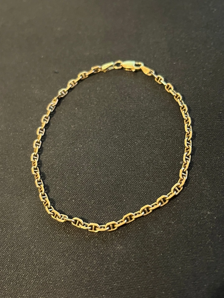 Vintage Fully Hallmarked 9ct Yellow Gold Fancy Link Bracelet 20.5 cm / 8.07" - Image 2 of 4