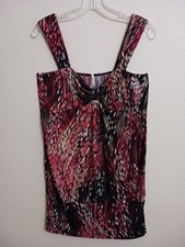 Womens Juniors Unica USA Short Bodycon Red Black White Shimmer Dress No Size Tag