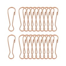 Lanyard Hooks, 20 Pcs 50x15.7x3.4mm Stainless Steel 304 Hook, Red Bronze