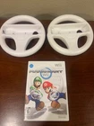 Mario Kart Nintendo Wii Complete with Manual + 2 Wii Steering Wheels • Tested