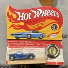 Mattel Hot Wheels Redlines Beatnik Bandit Blue 1:64 Diecast 1967 w/ Button