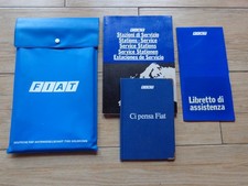 LOTTO CARTACEO DOCUMENTI FIAT 1977 1978 LIBRETTI ASSISTENZA VARI NON COMPILATI