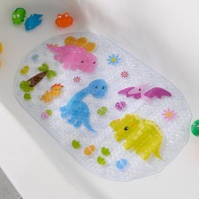 Bath Mat Non Slip Kids Dinosaur PVC Strong Suction Rubber Shower Bathtub Mat