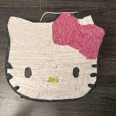 Handmade kitty Themed Piñata Birthday Party Decoration & Party Games - Pink Bow