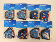 Lot of 8 Disney Face Masks Washable Cloth Kids Face Cover Mask 3 PACK Medium