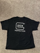 Glock Logo T-shirt Perfection Casual Men  s 2XL Black Gun Promo
