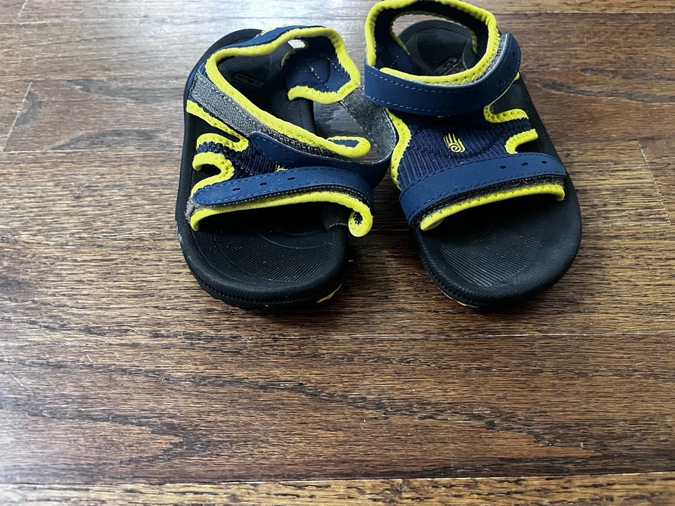 Sandalias Teva Psyclone para niños pequeños correa ajustable talla 9 azul marino amarillo neón Foto 2 de 4