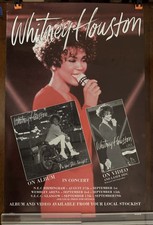 Whitney Houston 1991 I&rsquo;m Your Baby Tonight UK Promo Poster 15x24 Rare