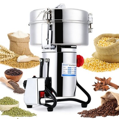 Electric Grain Mill Grinder 3000g High-speed Grain Spice Herb 4000W Dry Grind...