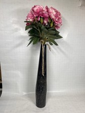 Pink Flower Arrangement In Tall Metal Vase Hobby Lobby Home Decor Floral Bouquet