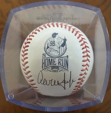 Aaron Judge Signed 62 Home Run Logo Baseball - Beckett LOA #AE14858