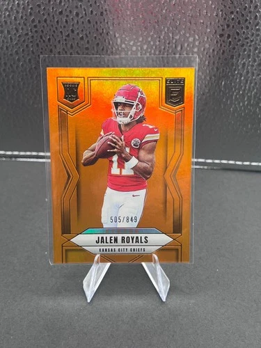 2025 Donruss Elite Football Status Metallic Orange Jalen Royals #145