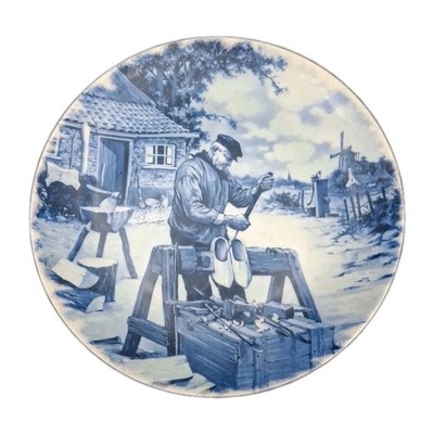 1984 Holland Delft Blauw Blue Ter Steege BV Hand Decorate Collector Plate 9  