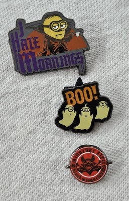 Universal Studios Orlando Despicable Me Minions Halloween 3 Pin Set