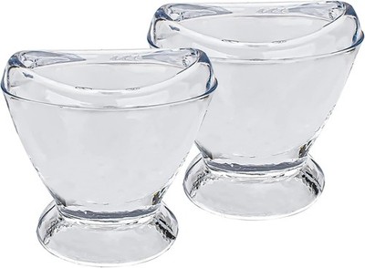Glass Eye Wash Cup Clear Portable Eye Flush Rinse Kit 2pcs