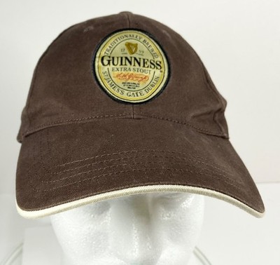 Brown Guinness Extra Stout St. James's Gate Dublin 7 1/4 Fitted Hat Cap