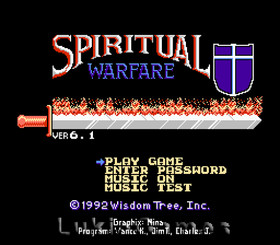 Spiritual Warfare - Rare NES Nintendo Game