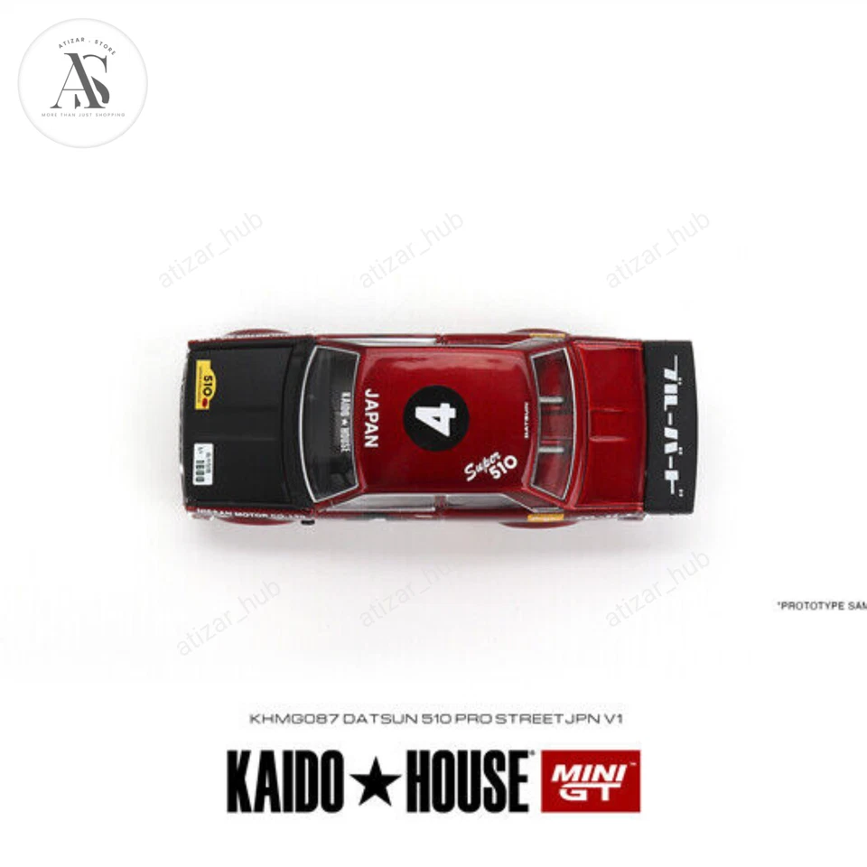 Kaido House x Mini GT 1:64 Datsun 510 Pro Street JPN V1 KHMG087 SEALED - Image 4 of 4
