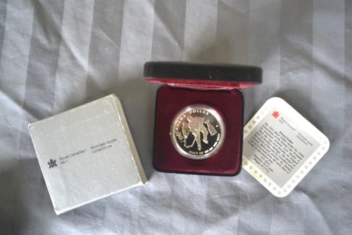 1993 Canada Silver Proof $1 One Dollar Coin 100th Anniversary Stanley Cup