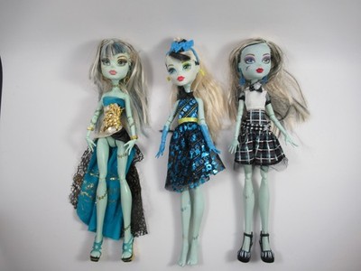 Frankie Stein Monster High Lot of 3 Dolls 2008-2015 Haunt Casbah Ghouls Alive 11