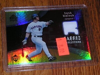 2005 Reflections Fabric Game Used Jersey Hank Blalock - Picture 1 of 1