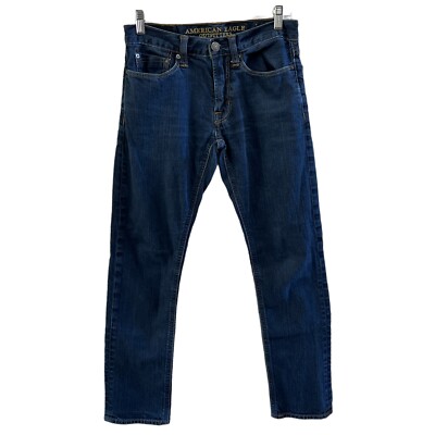 American Eagle Outfitters Men s Slim Stretch Dark Blue Denim Jean Size 28/30