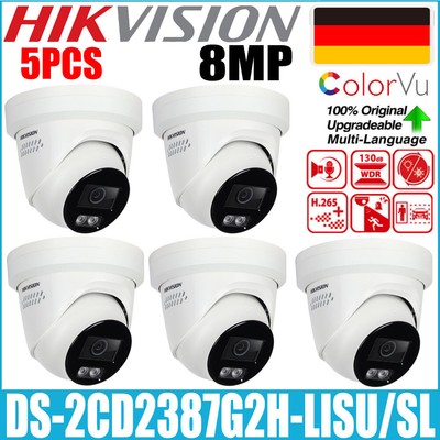 Hikvision 8MP ColorVu Smart-Hybrid-Light Kamera DS-2CD2387G2H-LISU/SL 1-5 PCS DE
