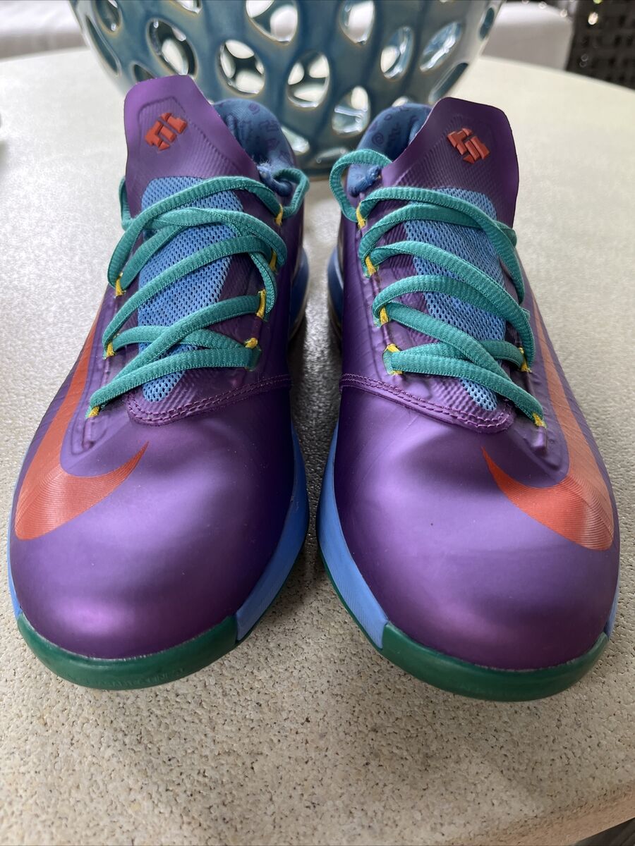 Nike KD VI 6 Rugrat GS Youth Size 5 Purple Blue 599477-500 Nike KD VI 6 Rugrat GS Youth Size 5 Purple Blue 599477-500