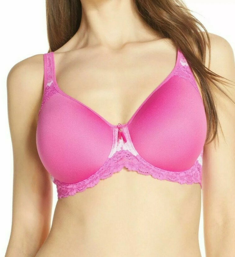 NEW Wacoal Basic Benefits Contour Underwire Bra Rose Violet 853290 32D