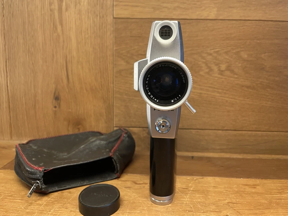 *Funcionando: LEER: Casi Como Nueva* Cámara de Película Fujica Única 8 P300 de Japón Foto 3 de 4