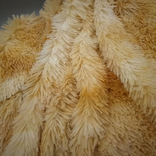 Gradient Tie Dye Fabric Faux Fur Plush Clothing Cushion Blanket Bag Sewing DIY - Picture 2 of 14