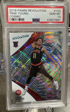 TRAE YOUNG 2018 PANINI REVOLUTION #150 COSMIC /100 PSA 10 ROOKIE