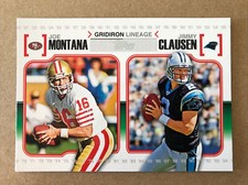 2010 Topps Gridiron Lineage #GL-MC Joe Montana / Jimmy Clausen Football Card