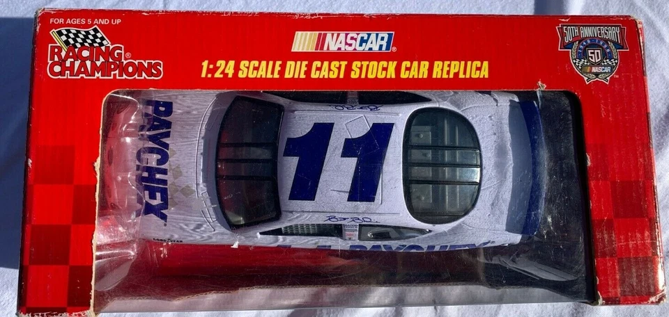 De colección Nascar Brett Bodine #11 Paychex 1999 Ford escala 1:24 diecast 50 aniversario.  Foto 3 de 4