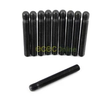 10pc Black 12x1.5 Stud Conversions 63mm (2.5") Shank Length for many VW Mercedes