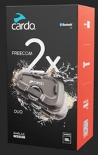 Cardo Freecom 2X Duo Bluetooth Intercom Waterproof 2-Way Motorcycle FRC2X103