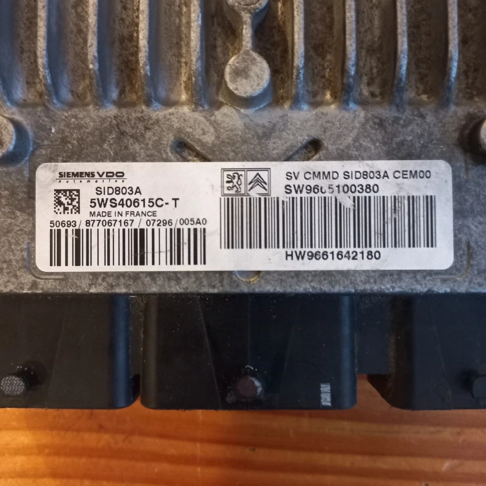 CALCULATEUR EXPERT, JUMPY 2.0 HDI-DÉCODÉ- SID803A 5WS40615C-T / HW 9661642180 - Image 2 of 2