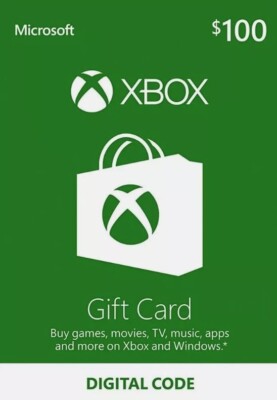 $100 XBox Live Gift Card key, delivered by USPS | eBay