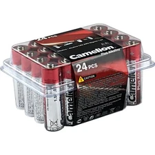 Camelion Alkaline Plus AA Batteries Blister Pack of 24 - LR06-PB24 [AA-PB24]