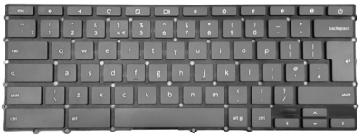 Original UK KEYBOARD Lenovo Chromebook S340-14 S330 QWERTY GRAY | eBay