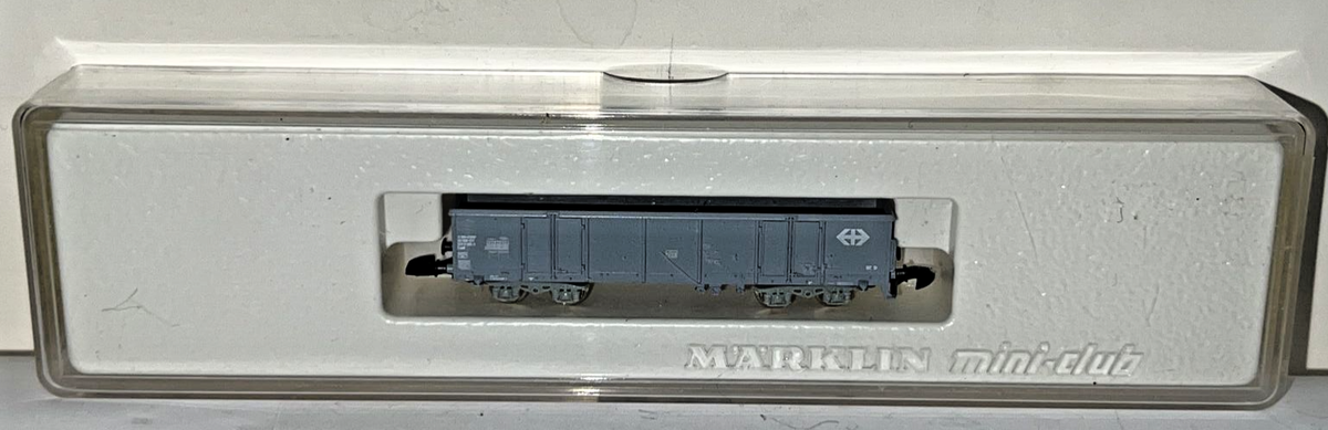 MARKLIN MINI-CLUB Z SCALE 8651 EUROPEAN GRAY OPEN GONDOLA FREIGHT