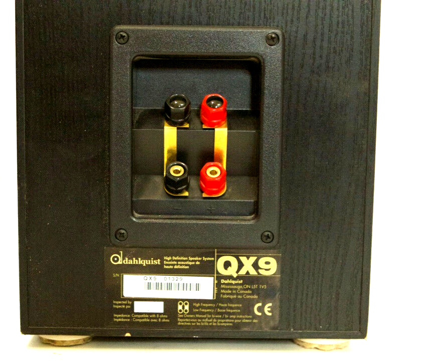 Pair, Dahlquist QX9 Floor Standing Speakers (Black) Sounds Amazing k671