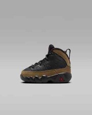 Nike Air Jordan Retro 9 Olive 2024 Black Red Infant Toddler TD 401812 030 Size