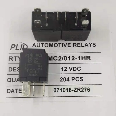 2Pc PLID MC2-012-1HR 12VDC Automotive Relay 4Pins 30A #A6-9