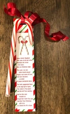 LEGEND OF THE CANDY CANE Christmas Bookmarks 24/pkg for CCD Sunday School, Gifts