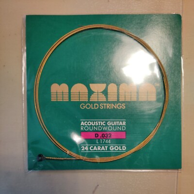 Maxima Saiten/Strings - D .032 - 24 Karat Gold - neu & ovp L 1744