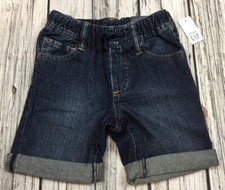 Baby Gap Boys 2 / 2T Medium-Wash Soft Denim Pull On Shorts. Nwt